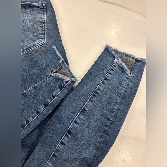 MAVI GOLD Tess Twisted High-rise Twisted Skinny blue jeans in women’s size 26 - Picture 7 of 11